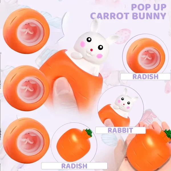 Squishy Carrot Bunny Popper