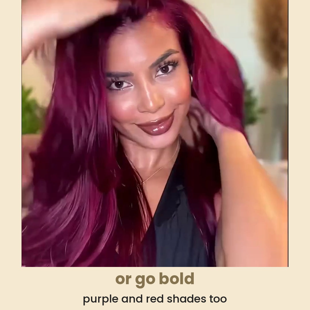 or go bold: purple and red shades too