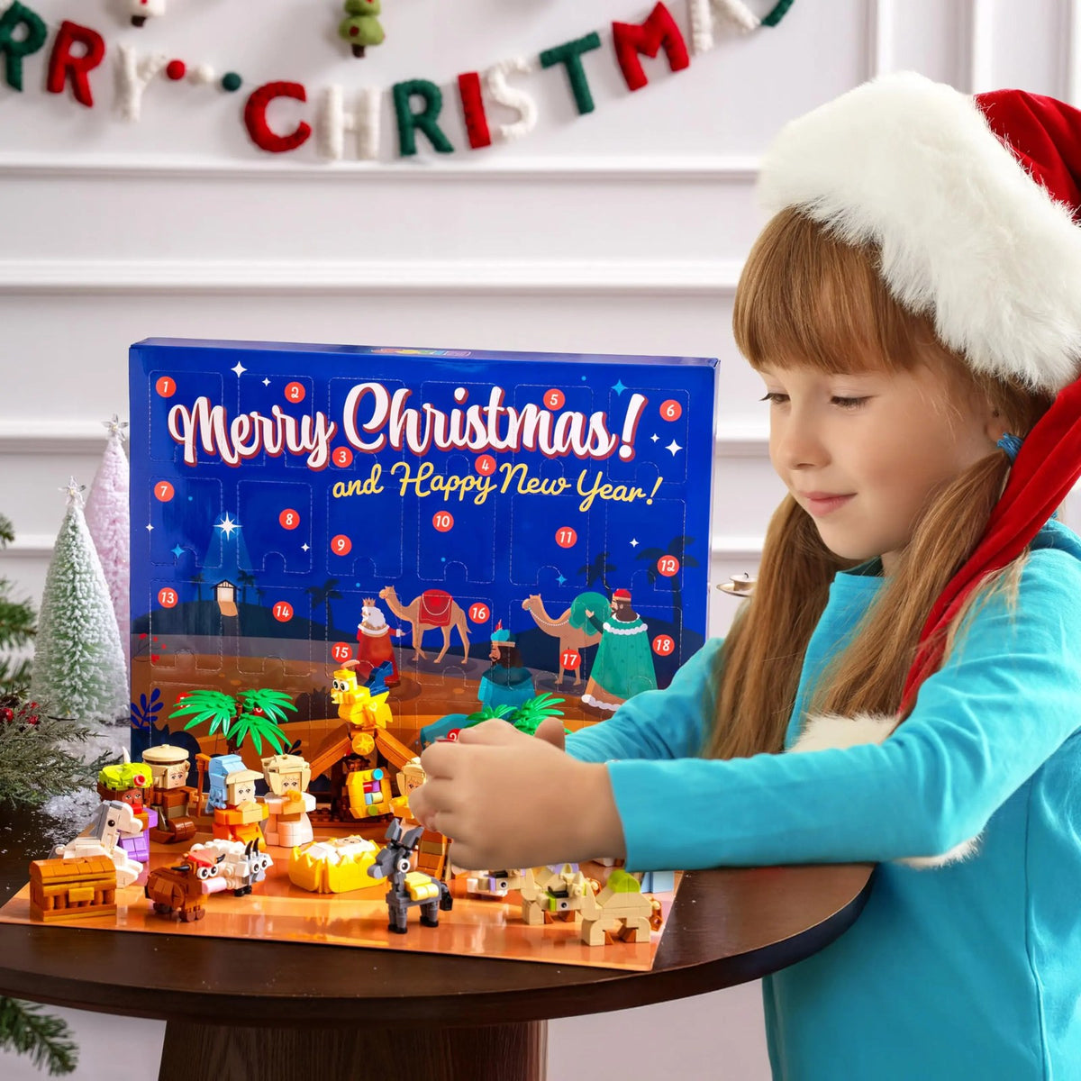 Gift-ready advent countdown box, perfect for kids ages 3 and up