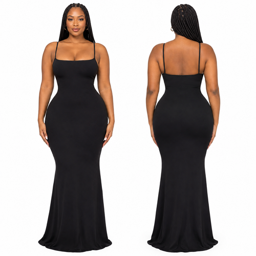 Sculpted Dress – Black