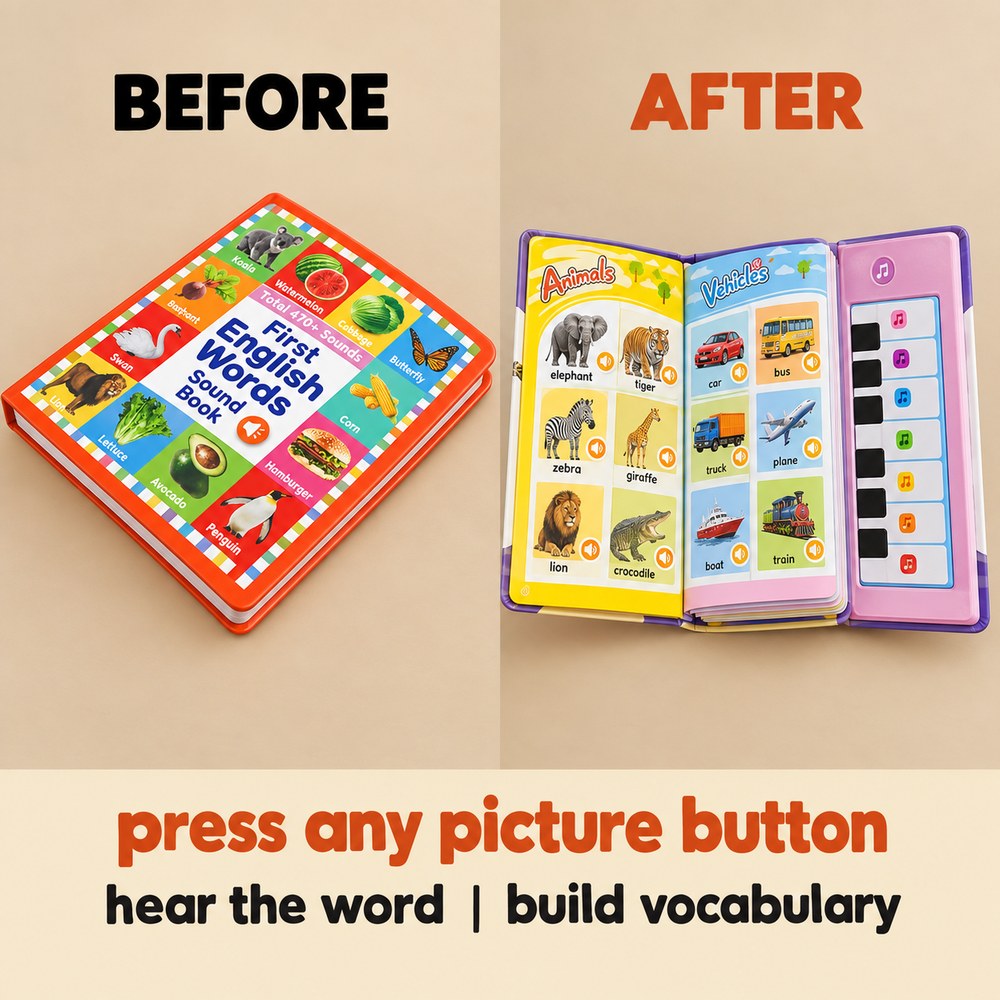 Pomence™ First Words Sound Book — slot3