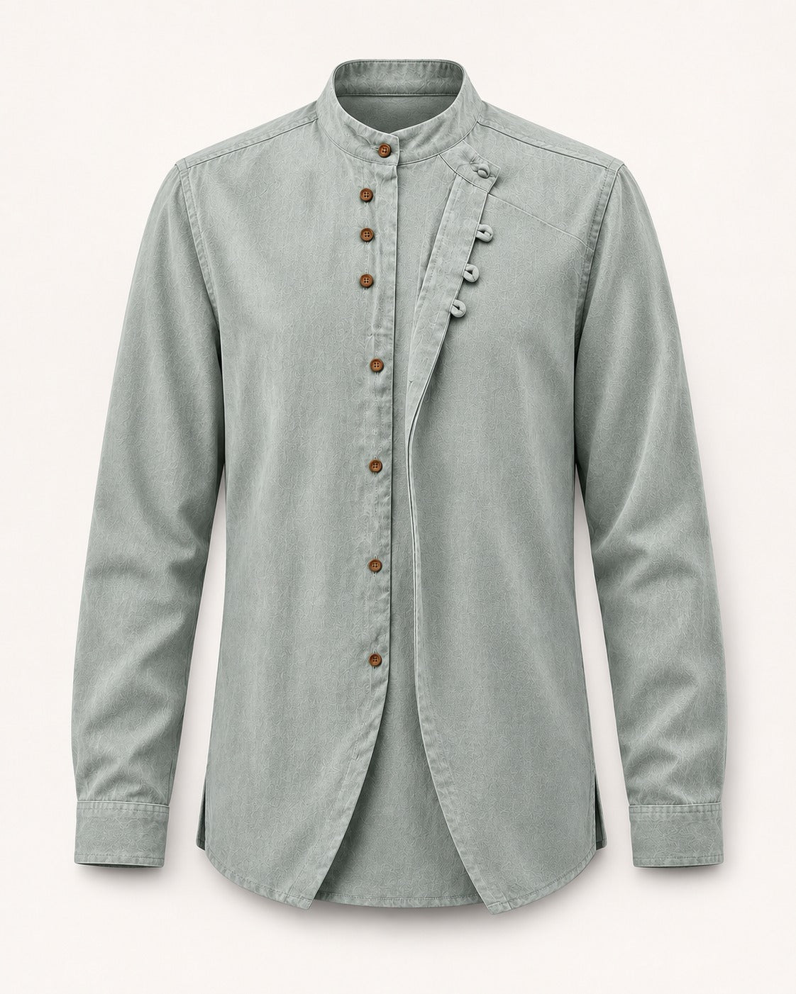 Ashby - Men's Comfortable Band Collar Shirt
