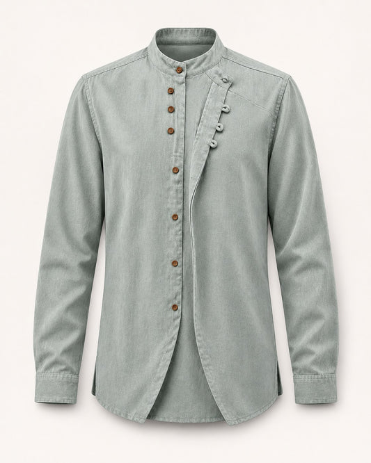 Ashby - Men's Comfortable Band Collar Shirt