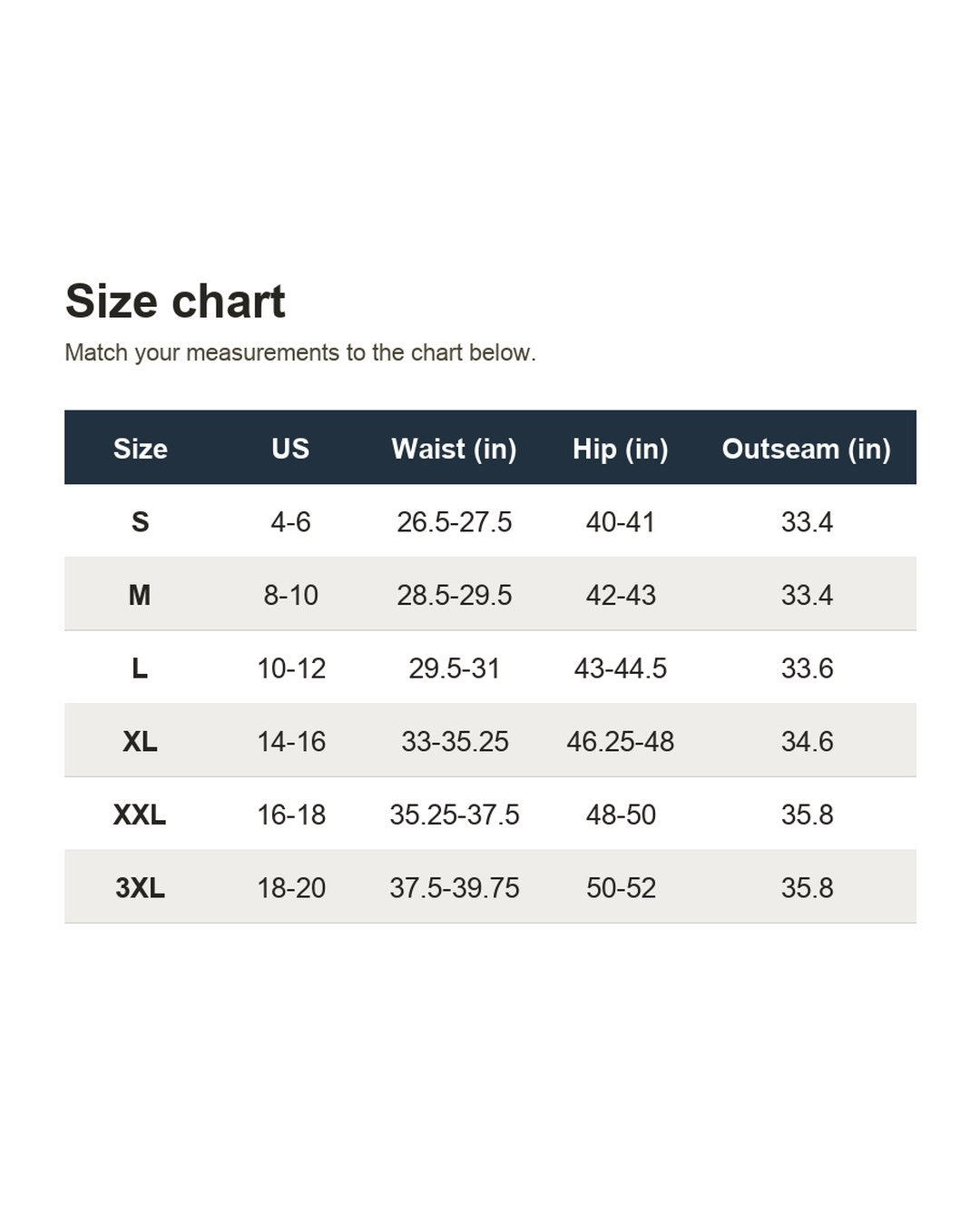 Linden - Women's Fleece Lined Shaping Bodysuit. Size chart