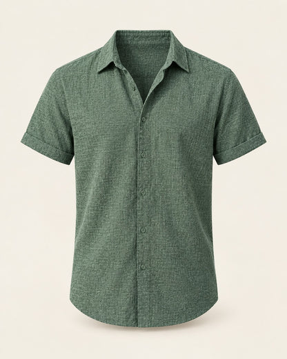 Westport - Men's Breathable Linen-Blend Button-Up Shirt