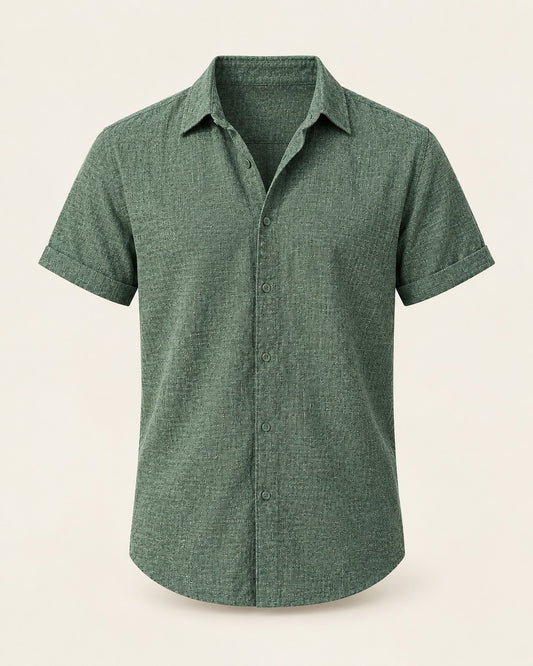 Westport - Men's Breathable Linen-Blend Button-Up Shirt