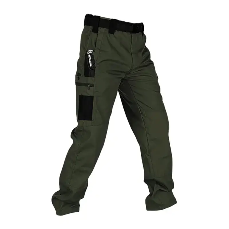 Pomence Men's Tactical Work Pants. Army Green