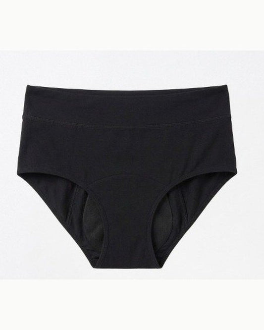 Pomence™ Leakproof Underwear for Bladder Leaks (Buy 1 Get 1 Free). Pomence leakproof underwear for bladder leaks, black high-waist briefs, front view