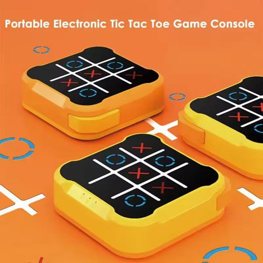 3-in-1 Classic Pocket Puzzle Game Console | Tic-Tac-Toe, Maze & Bolt