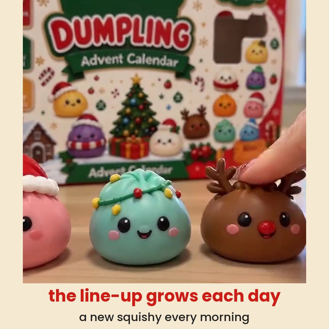 the line-up grows each day: a new squishy every morning