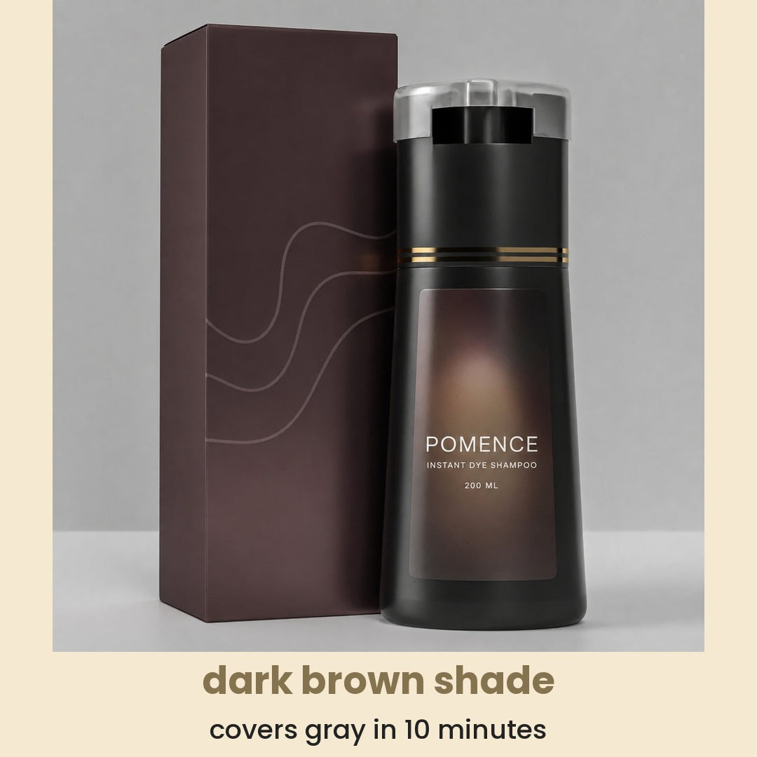 dark brown shade: covers gray in 10 minutes