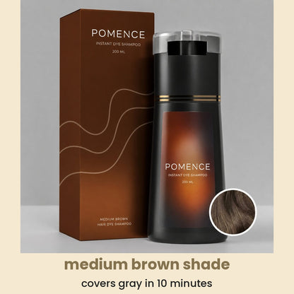 medium brown shade: covers gray in 10 minutes