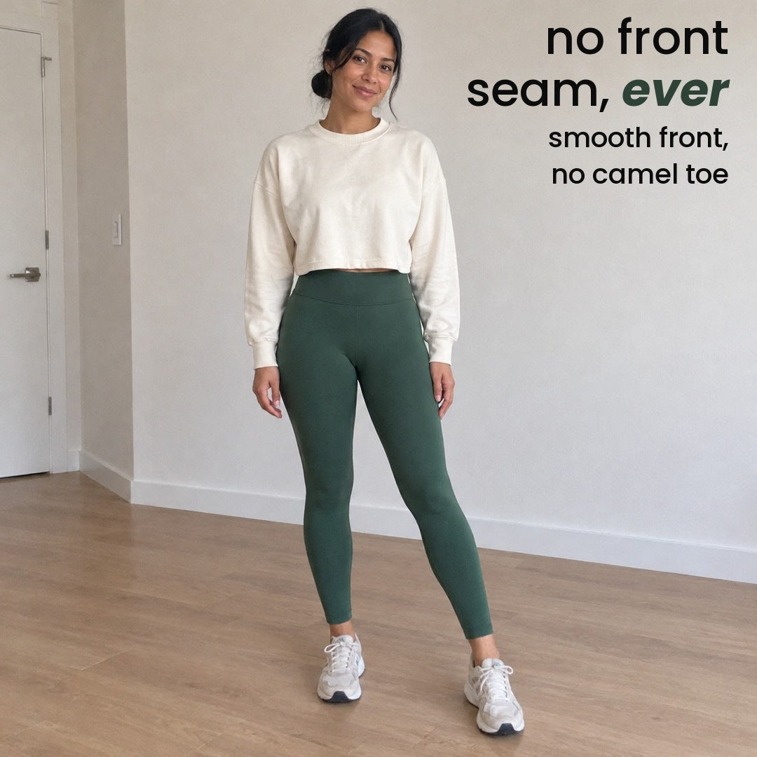 no front seam, ever: smooth front, no camel toe
