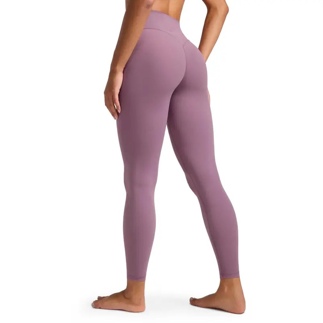 Light Lavender leggings, back three-quarter view