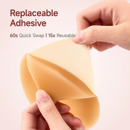 Pomence™ Push-Up Sticky Bra: the replaceable adhesive layer, a 60 second swap