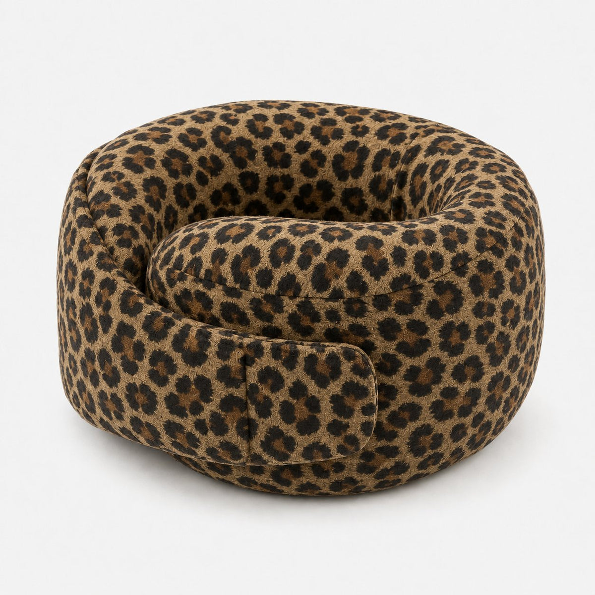 Pomence™ Wrap Travel Neck Pillow. Leopard: memory foam wrap pillow, closes around your neck, adjustable strap