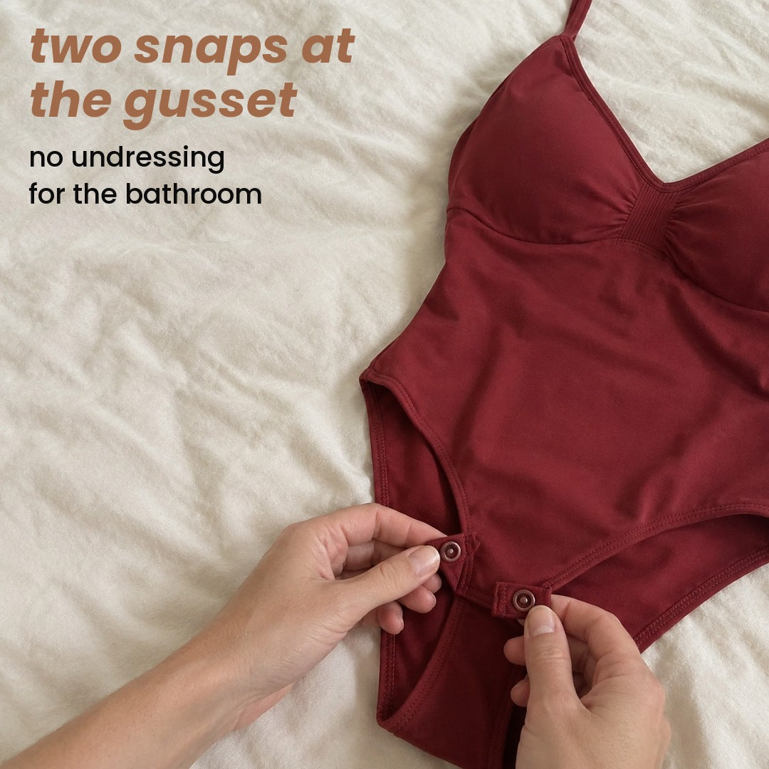 two snaps at the gusset: no undressing for the bathroom