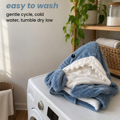 easy to wash: gentle cycle, cold water, tumble dry low
