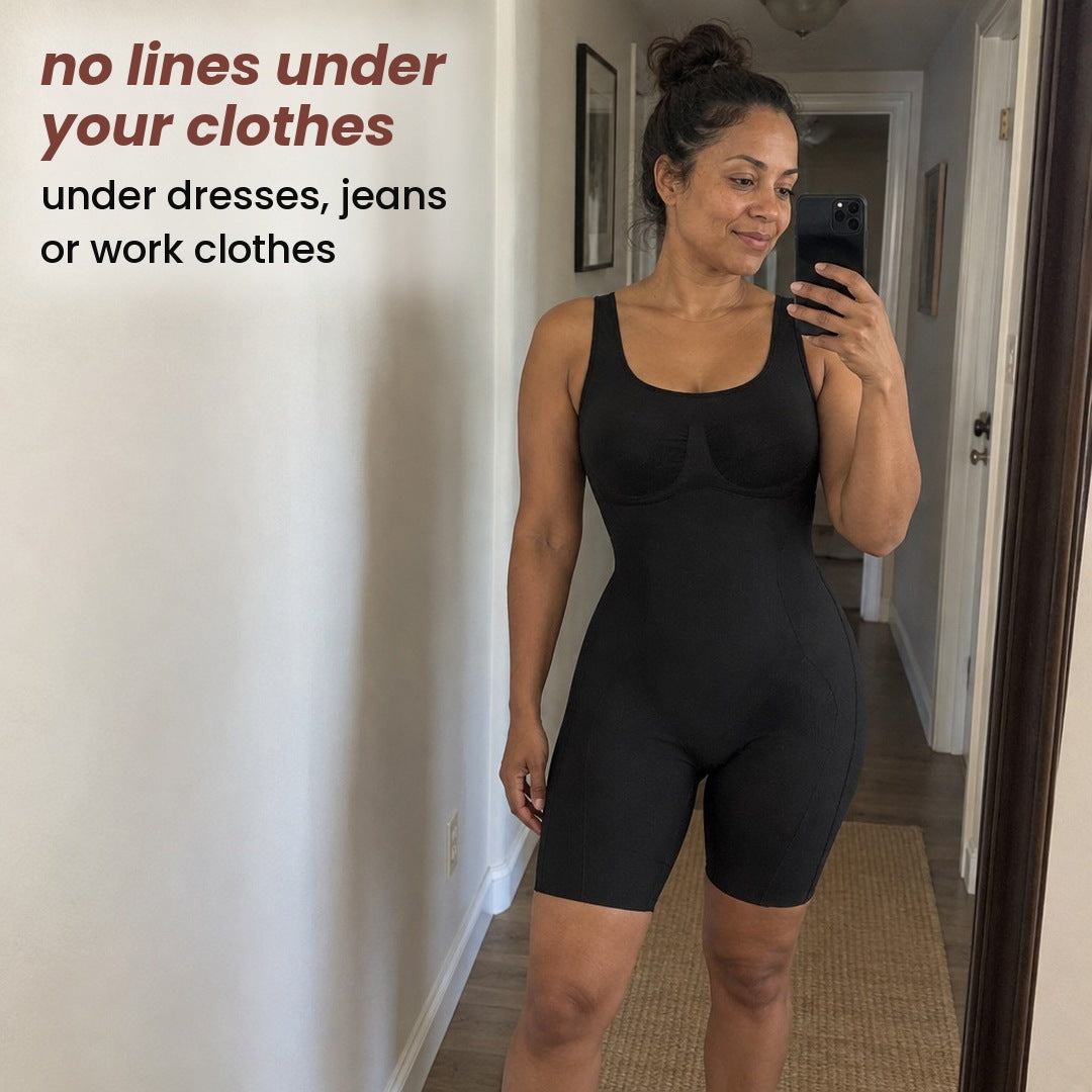 no lines under your clothes: under dresses, jeans or work clothes