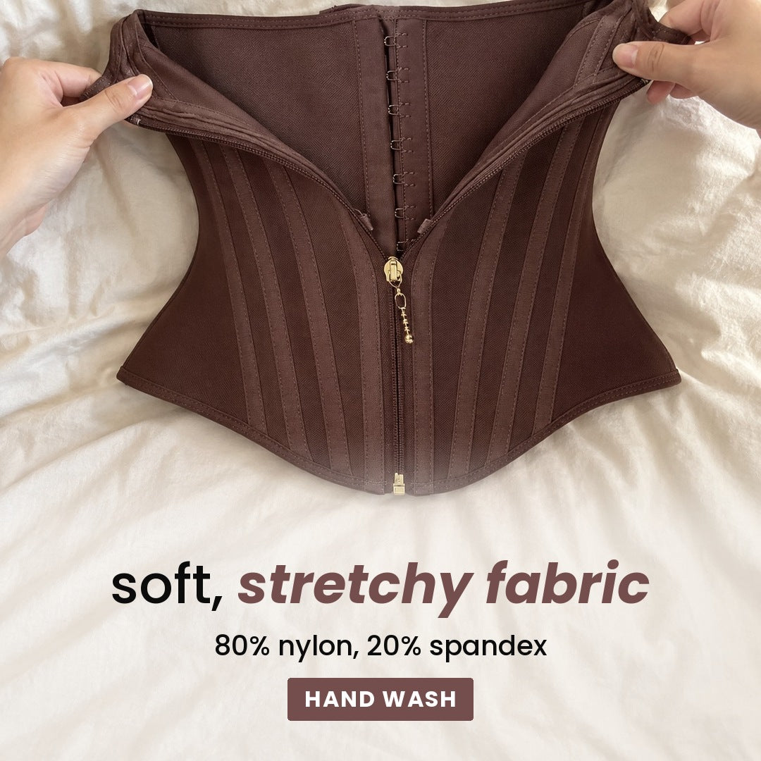 soft, stretchy fabric: 80% nylon, 20% spandex