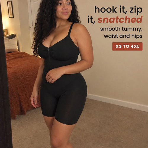 hook it, zip it, snatched: smooth tummy, waist and hips